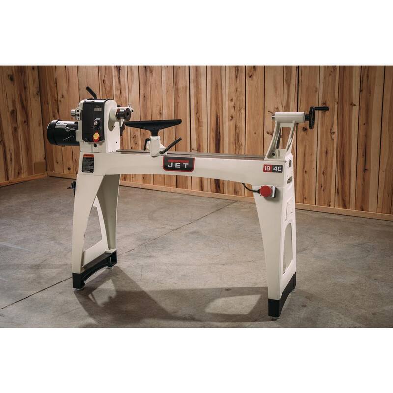 Torno de madera Jet JWL 18 in. x 40 in. 230-Volt 2 HP - 719600