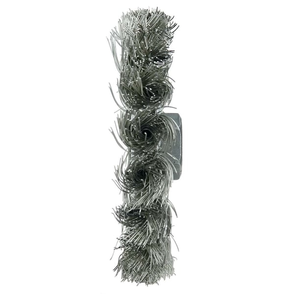 Weiler Wolverine 4" Knot Wire Wheel, Standard Twist, .014", 5/8"-11 UNC Nut - 36213