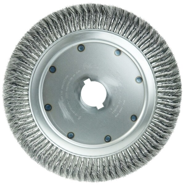 Weiler 14" High Density Standard Twist Knot Wire Wheel, .014" Steel Fill, 2" - 8310