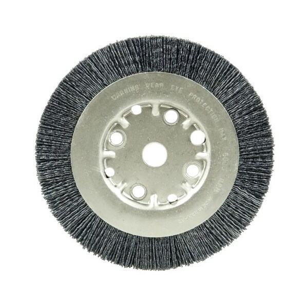 Weiler Burr-Rx 6" Narrow Face Wheel, .026/120CG Crimped Fill, 5/8"-1/2" - 31134