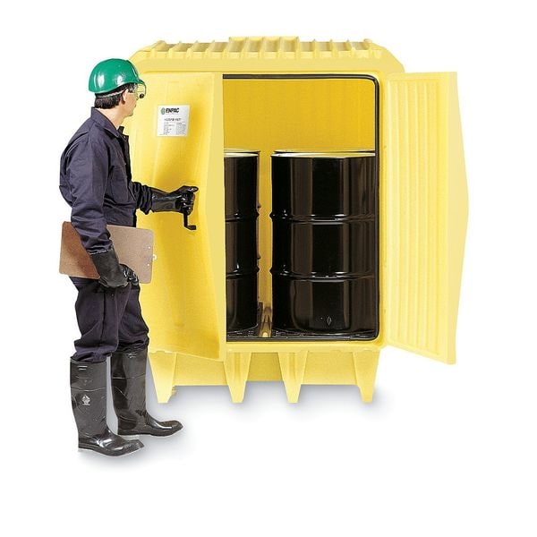 Enpac Coverd Drum Spl Contnmnt Hut, 94 in. H - 4010-YE