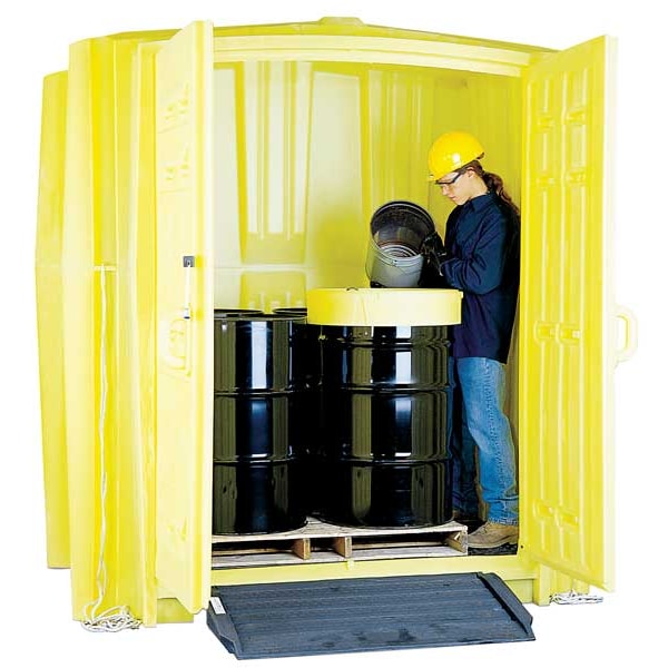 Enpac Coverd Drum Spl Contnmnt Hut, 94 in. H - 4010-YE