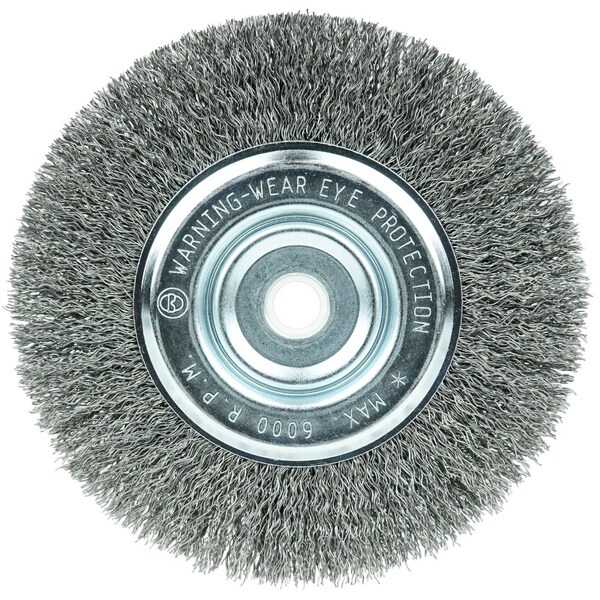 Weiler Wolverine 6" Wheel, .014" Steel Fill, 5/8"-1/2" Arbor Hole - 36200