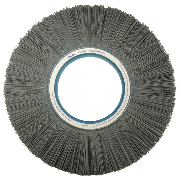 Weiler 14" Crimped Filament Nylox Wheel, .035/180SC Fill, 5-1/4" Arbor Hole - 83930