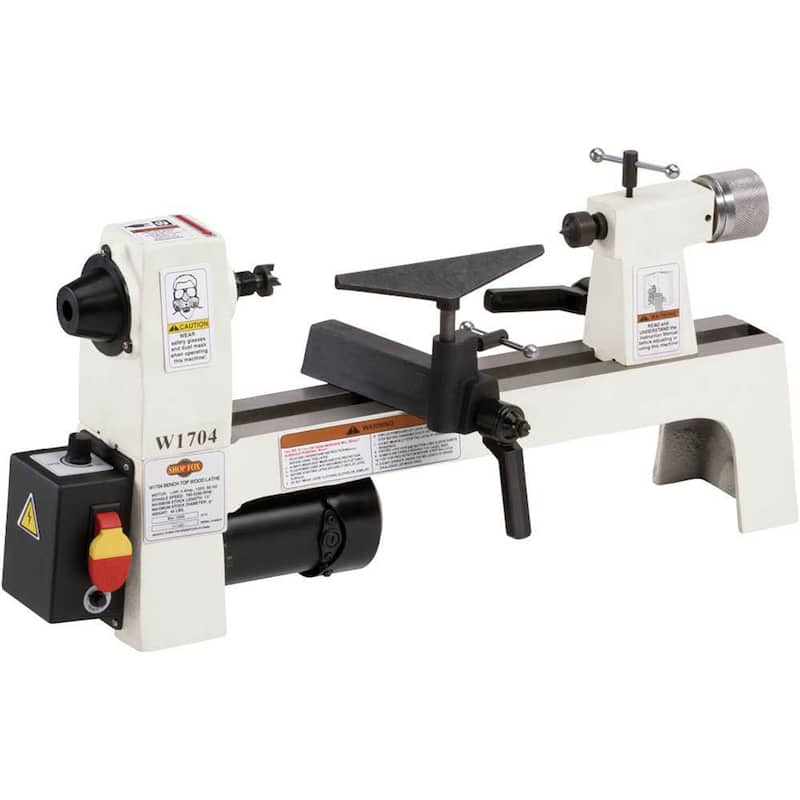 Torno de madera de banco Shop Fox de 8 pulgadas x 13 pulgadas - W1704