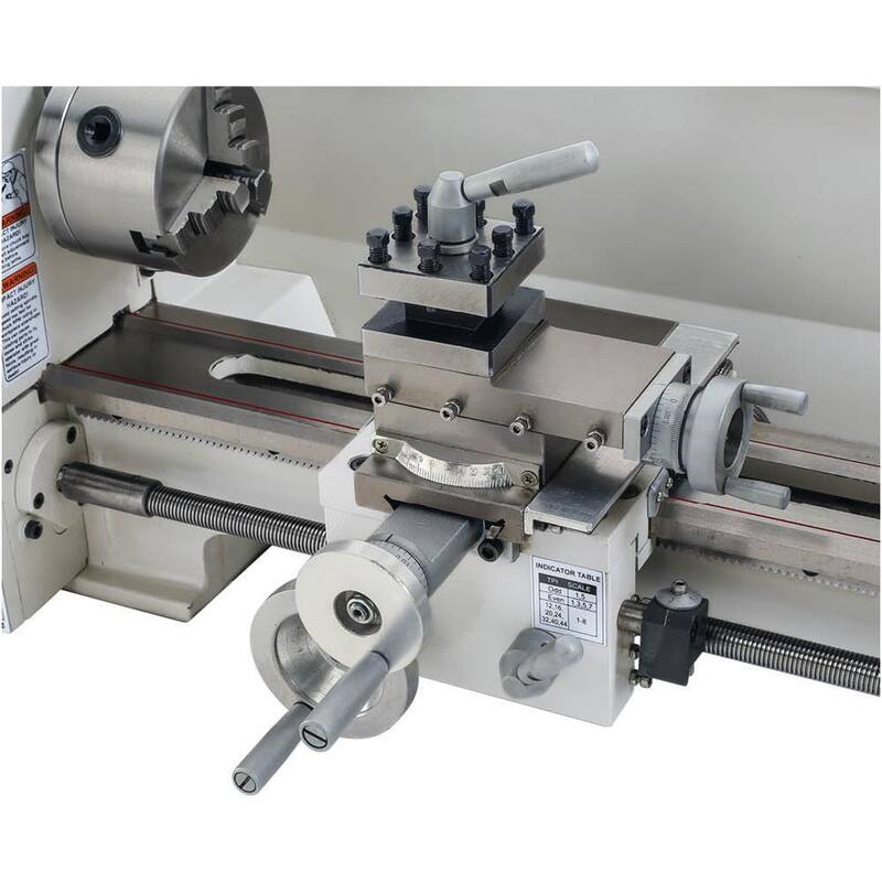 Torno de banco de velocidad variable de 8 pulgadas x 16 pulgadas con visualizador de posición digital en el eje X/Z - G0768Z.