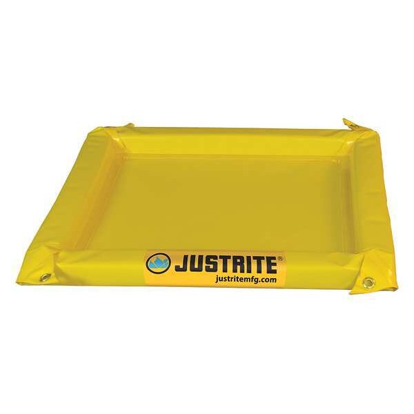 Justrite Spill Berm, 10 ft. L x 11 ft. W x 2 in. H - 28424