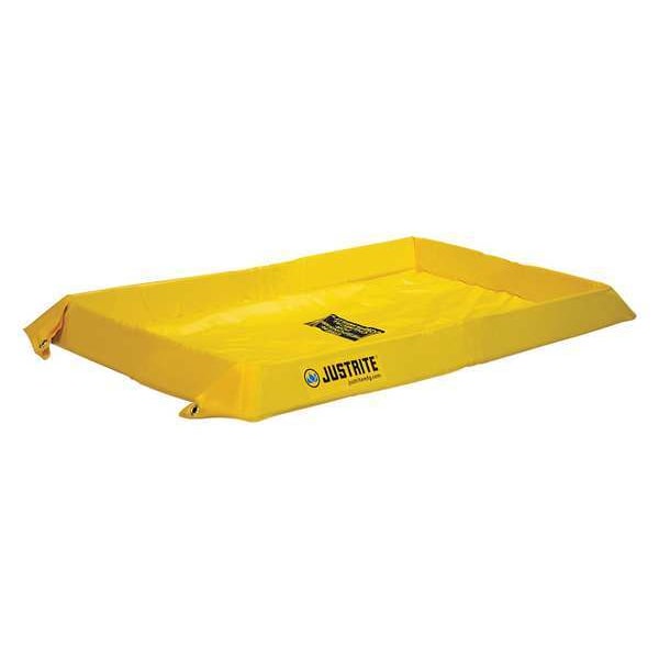 Justrite Spill Berm, 2 ft. L x 4 ft. W x 4 in. H - 28402