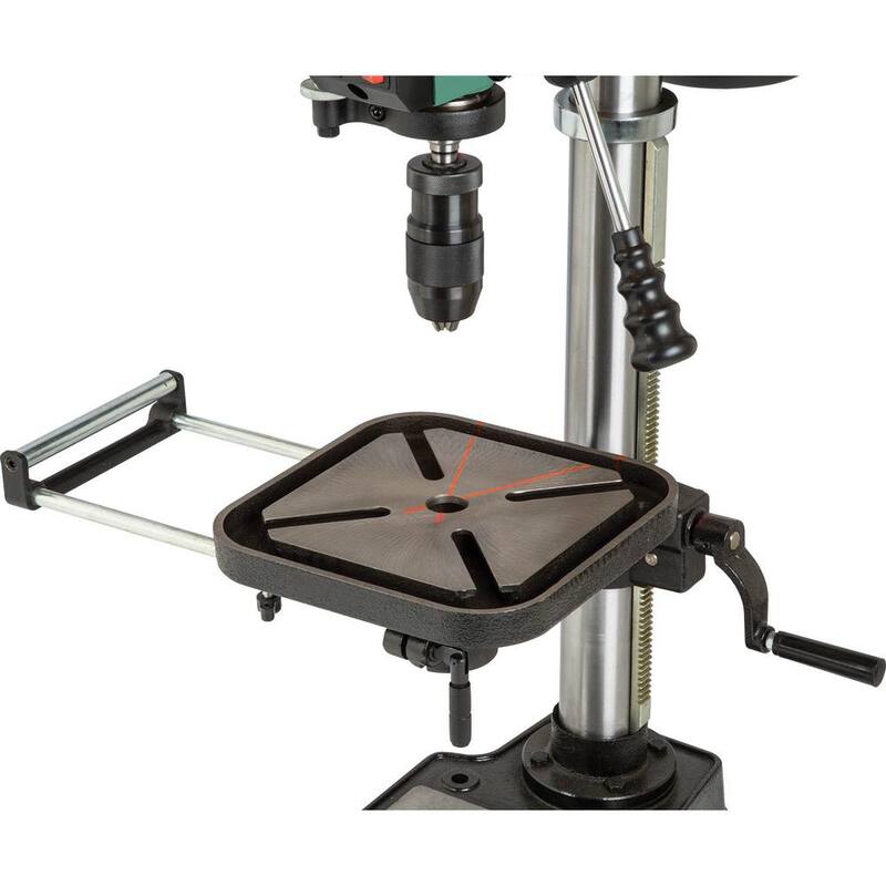 Prensa de taladro de banco de velocidad variable de 12 pulgadas de capacidad de 5/8 pulgadas y láser - T31739