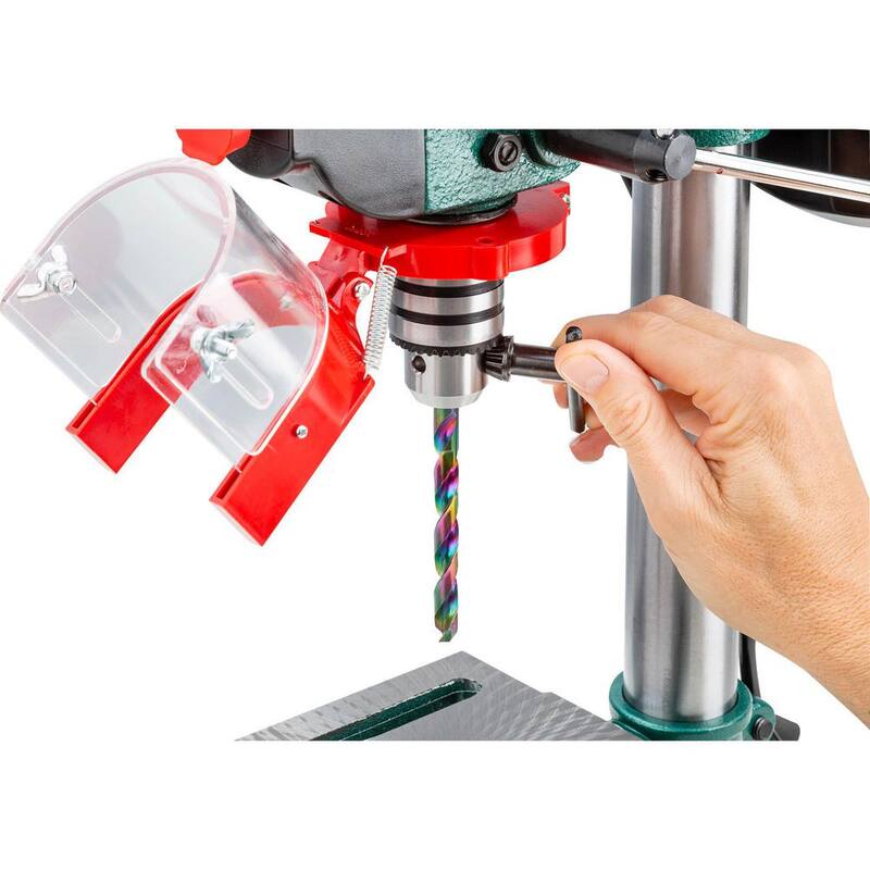 Prensa de taladro de banco de 5 velocidades de 8 pulgadas de Grizzly Industrial con capacidad de portabrocas de 1/2 pulgada - G0925