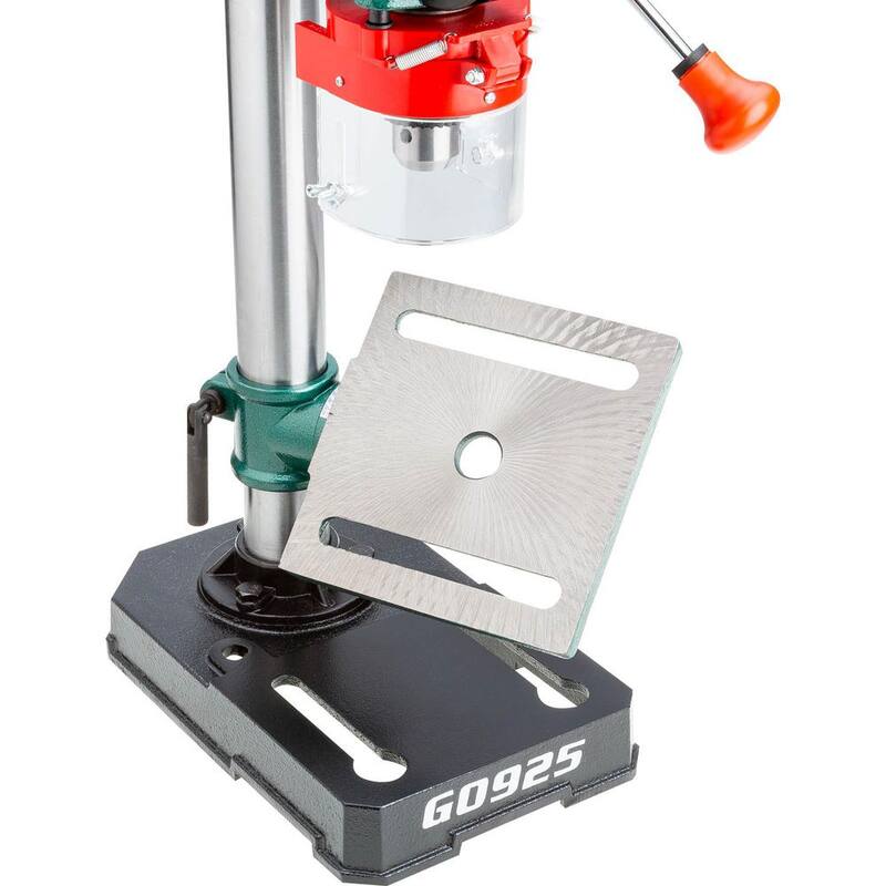 Prensa de taladro de banco de 5 velocidades de 8 pulgadas de Grizzly Industrial con capacidad de portabrocas de 1/2 pulgada - G0925