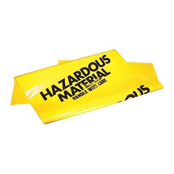 Enpac HazMat Disposal Bags, Yellow, PK250 - ENP HAZBAG