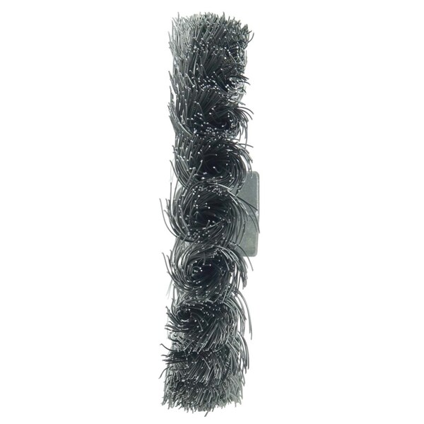 Weiler Standard Twist Knot Wire Wheel 4", .014" Steel Fill, 1/2"-13 UNC Nut - 13105