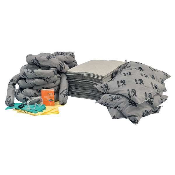 Brady Spill Kit Refill, 37 gal Volume Absorbed per Kit, Bag, Gray - SC-CABINET-UF