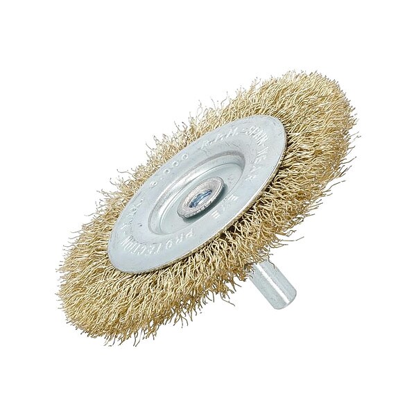 Zoro Select Wire Wheel Brush, Crimped, 3" Dia. - 66254443283