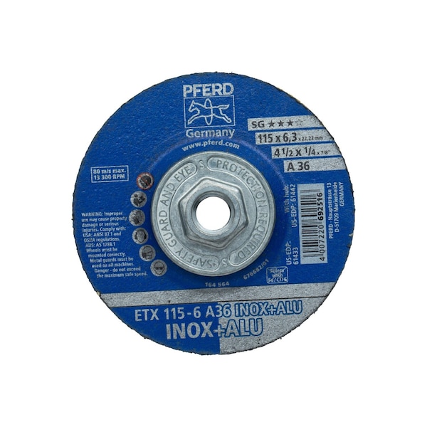 Pferd Textile Wheel, 4-1/2"x1/4 - 61442