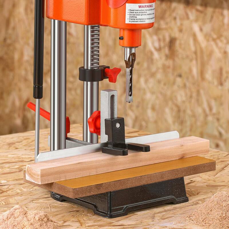 Máquina de mortajar de sobremesa VEVOR de 8 pulgadas y 1 velocidad 1725 RPM, prensa de taladro de 1/2 pulgada con cinceles, banco de trabajo de madera para hacer agujeros - FSJW5A1725RP5XU1ZV1