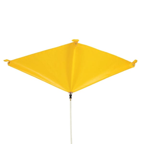 Pig PIG Magnetic Roof Leak Diverter Tarp Yellow 5' L x 5' W - TLS1999-YW