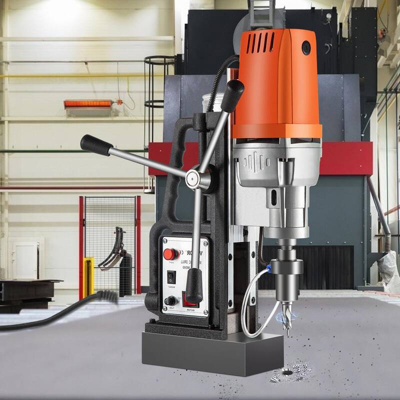 Prensa Magnética para Taladro MD50 de 1680 watts 300 RPM de Velocidad de Husillo Sistema de Taladrado Magnético Eléctrico con Diámetro de Taladrado de 2 pulgadas - CLZMD500000000001V1