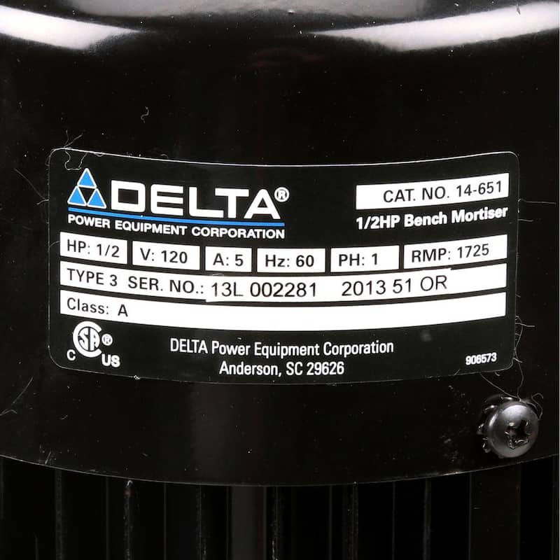 Máquina de mortajar de banco Delta de 1/2 HP - 14-651