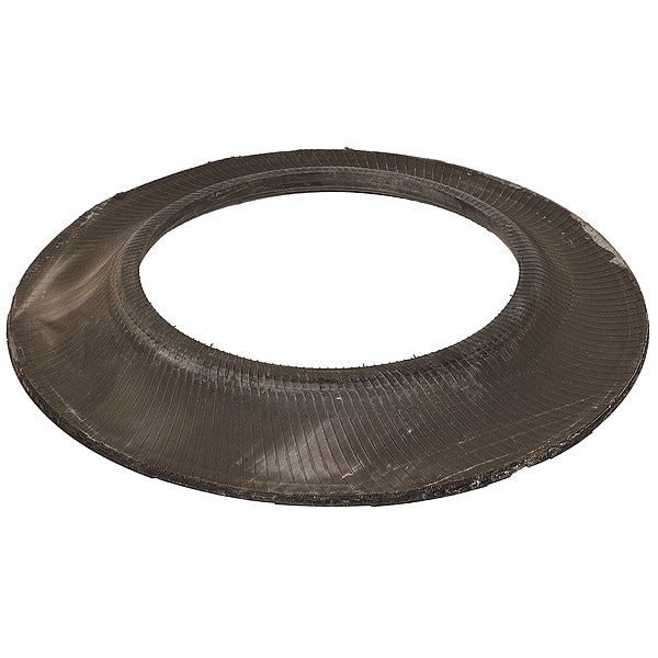 Zoro Select Channelizer Drum Base, Rubber, 3 in Height, 32 in Length, 22.5 lb, Black - 03-750-TRG