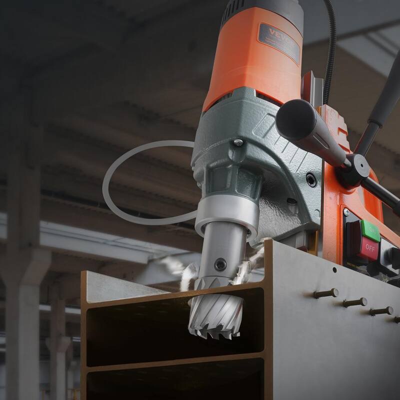 
Broca magnética VEVOR, 1450W, 12500N 800 RPM Taladro magnético eléctrico portátil con prensa de taladro de 1.57 pulgadas de diámetro de perforación - CLZTJJTJ240MMCO3GV1