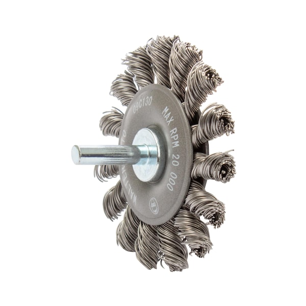 Walter Surface Technologies Allsteel 2-3/4 in. Mtd Knot Wheel Brush - 09C130