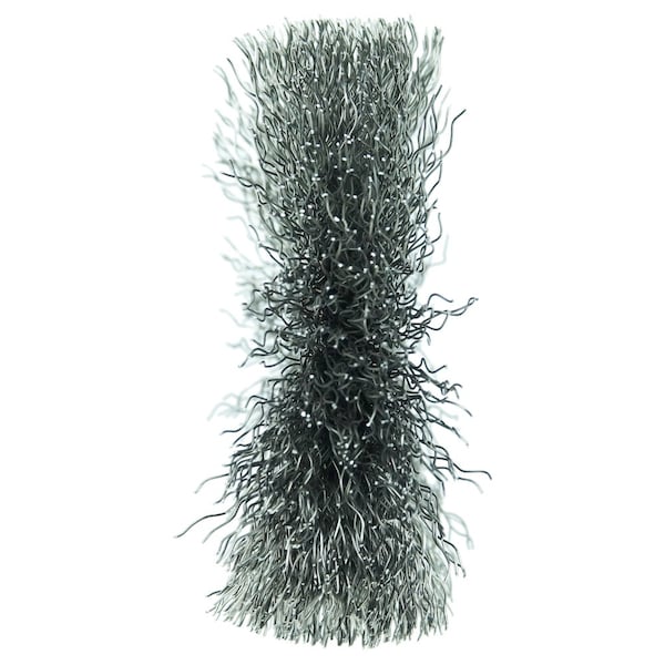 Weiler 3" Dia Crimped Wire Wheel, .0104" Steel Fill, 1/2" Arbor Hole - 15553
