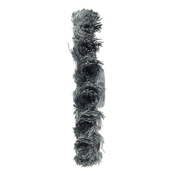 Weiler 3" Standard Twist Knot Wire Wheel, .014" Steel Fill, 3/8"-24 UNF Nut - 13201