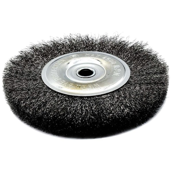 Superior Steel 4" Wire Wheel 1/2" Bore Fine - 6000 RPM - S1803