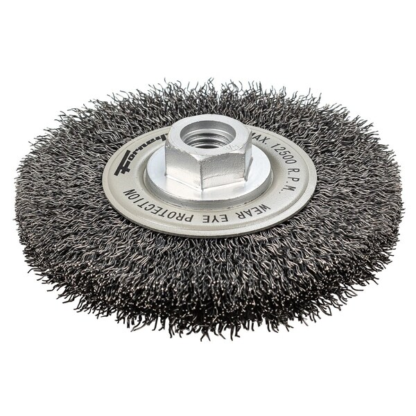 Forney Command PRO Wire Wheel, Crimped, 4-1/2 in x .014 in x 5/8 in-11 - 72819