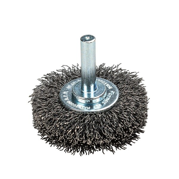 Forney Command PRO Wire Wheel Crimped, 2 in x .014 in x 1/4 in Shank, Bulk - 72252