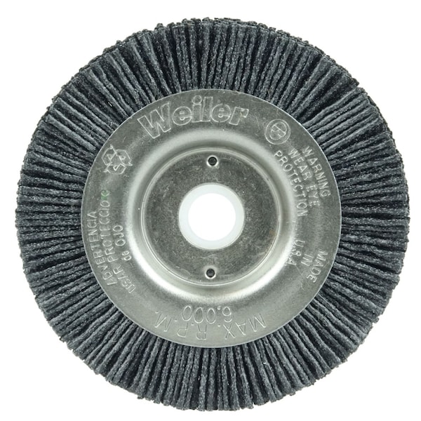 Weiler Burr-Rx 3" Narrow Face Wheel, .035/80CG Crimped Fill, 1/2"-3/8" - 31102