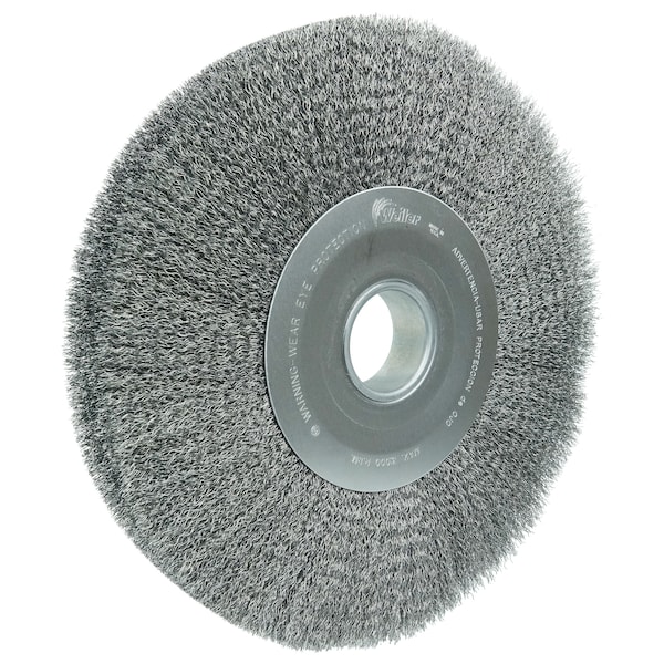 Weiler 12" Wide Face Crimped Wire Wheel .0118" Steel Fill 2" Arbor Hole - 3220