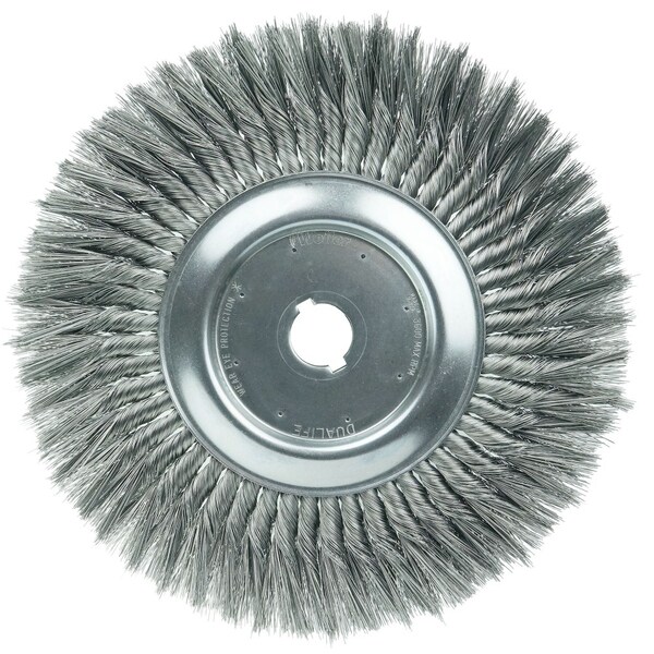 Weiler 12" Standard Twist Knot Wire Wheel .016" Steel Fill 1-1/4" Arbor Hole - 8219