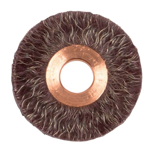 Weiler 2" Polyflex Encapsulated Dia Crimped Wheel, .014" Steel Fill, 1/2" - 35070