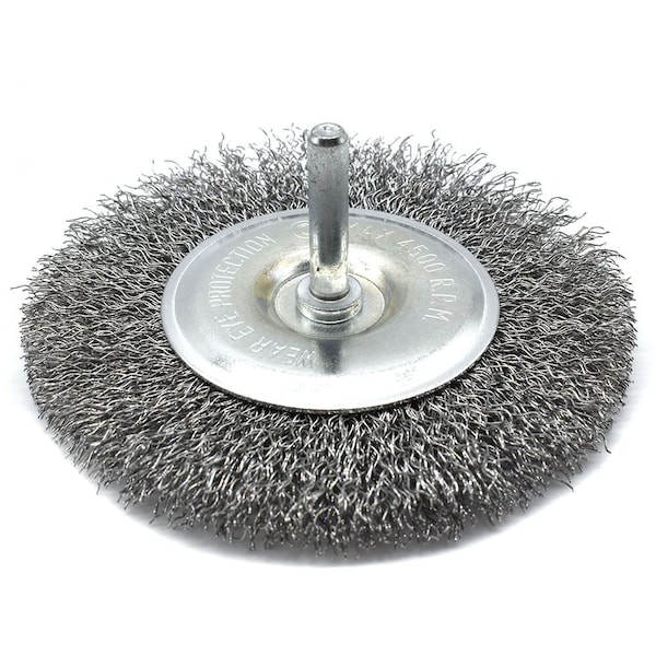 Superior Steel 4" Wire Wheel 1/2" Bore Coarse - 6000 RPM - S1802