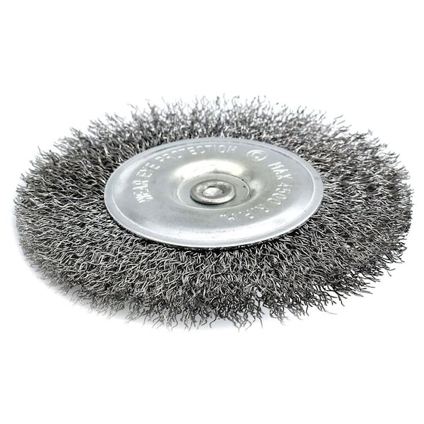 Superior Steel 4" Wire Wheel 1/2" Bore Coarse - 6000 RPM - S1802