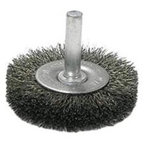 Light House Beauty 2 in. Stem-Mounted Crimped Wire Radial Wheel, 0.008 in. Steel Fill - LI2631152