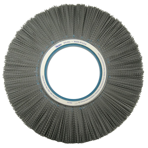 Weiler 14" Crimped Filament Nylox Wheel, .040/80SC Fill, 5-1/4" Arbor Hole - 83950