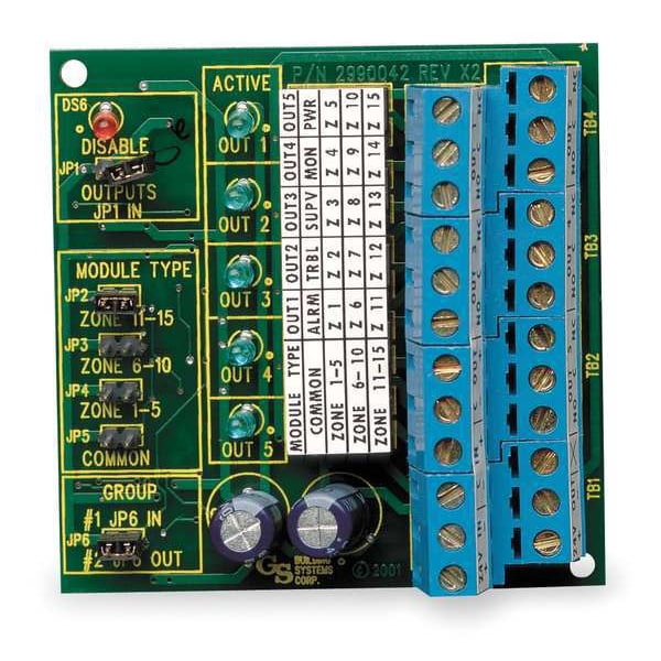 Edwards Signaling Remote Relay Module, H 3 3/8 x W 2 3/4 In - FSRRM24