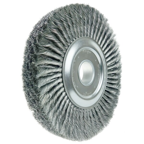 Weiler 12" Wide Face Standard Twist Knot , .014" Steel Fill, 2" Arbor Hole - 94000