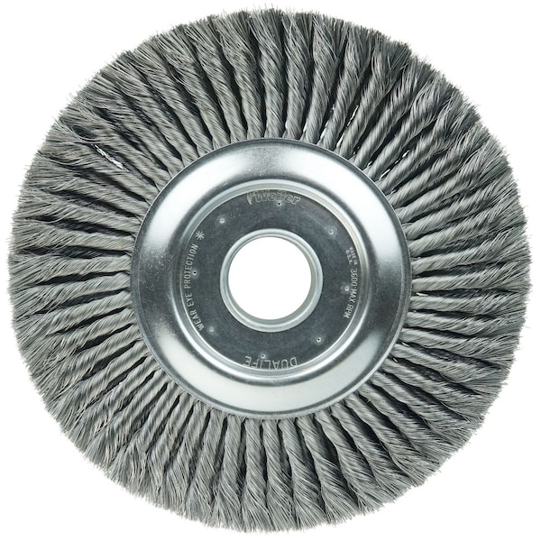 Weiler 12" Wide Face Standard Twist Knot , .014" Steel Fill, 2" Arbor Hole - 94000