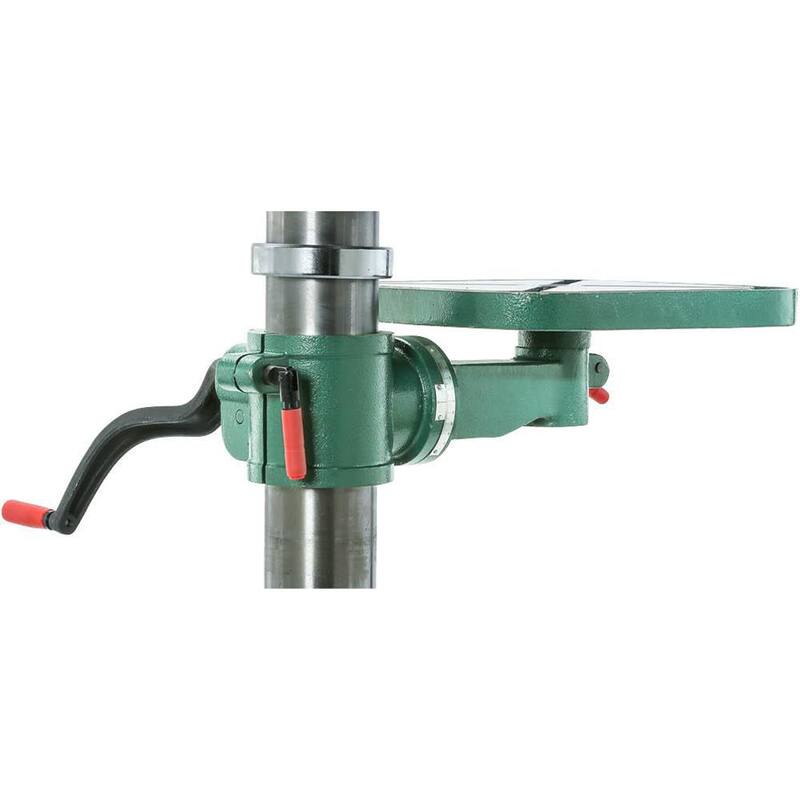 Prensa de taladro de piso de 17 pulgadas y 12 velocidades de Grizzly Industrial con capacidad de mandril de 5/8 pulgadas - G7947