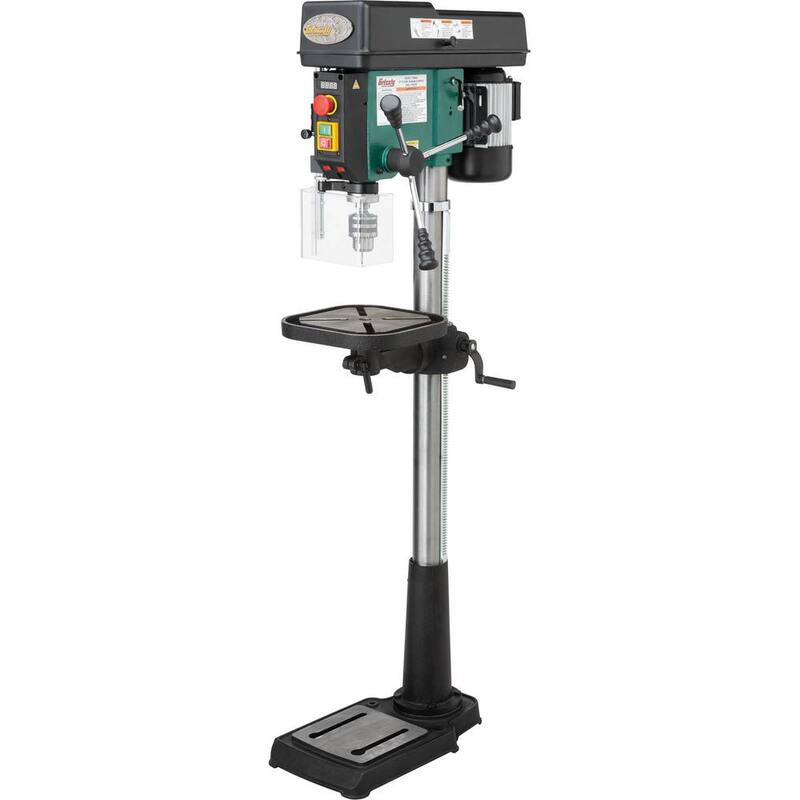 Prensa Taladradora de Piso de Velocidad Variable de 15 pulgadas con Capacidad de Mandril de 5/8 de pulgada - T33960