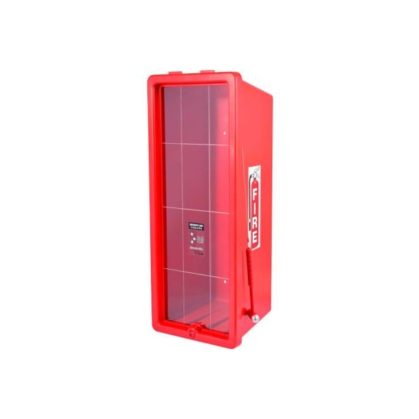 Cato. Cato Chief Plastic Fire Extinguisher Cabinet, Fits 20 Lbs. Extinguisher, Red - 12051-H