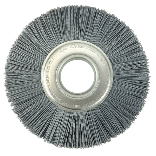 Weiler 8" Crimped Filament Nylox Wheel, .035/180SC, 2" Arbor Hole - 83130