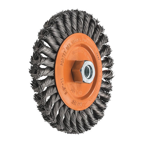 Walter Surface Technologies Wide Wheel Brush Knot 6"x3/8"x5/8"-11 - 13L604