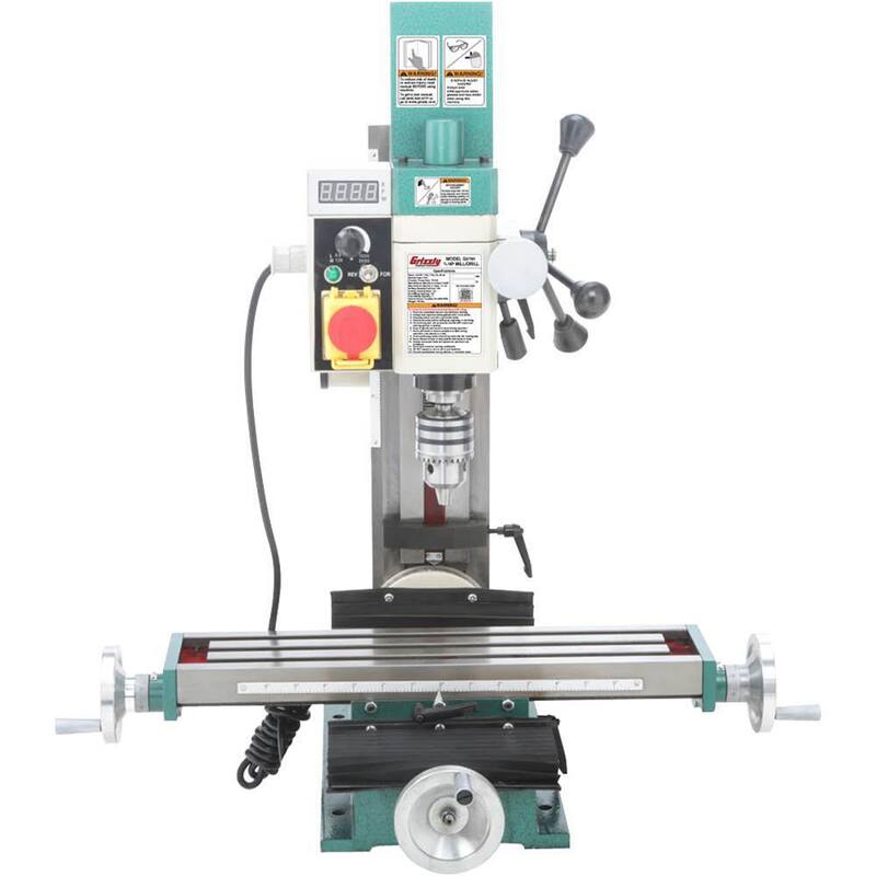 Grizzly Industrial 4 in. x 18 in. 3/4 HP Torno/Fresadora - G0781