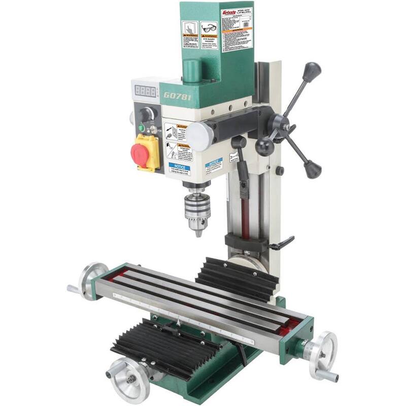 Grizzly Industrial 4 in. x 18 in. 3/4 HP Torno/Fresadora - G0781